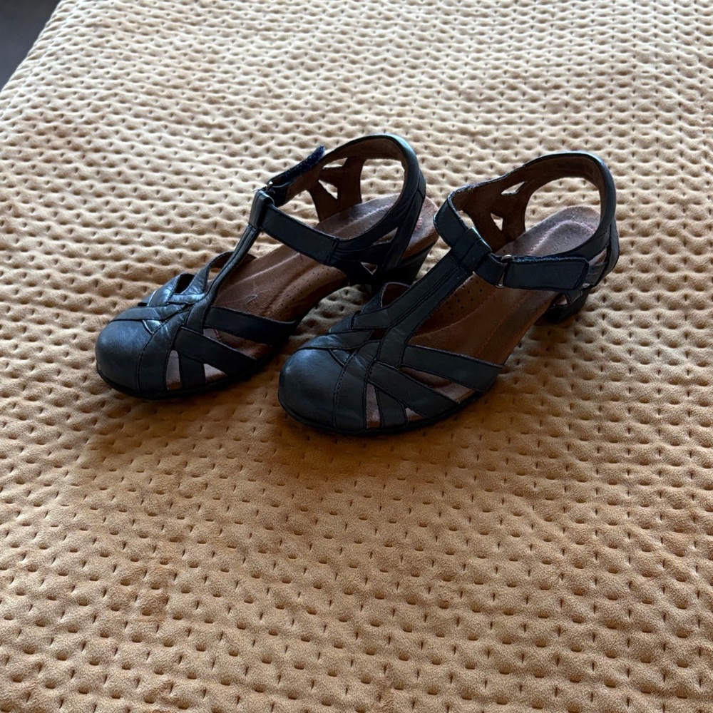 Rockport Black Strappy Heels